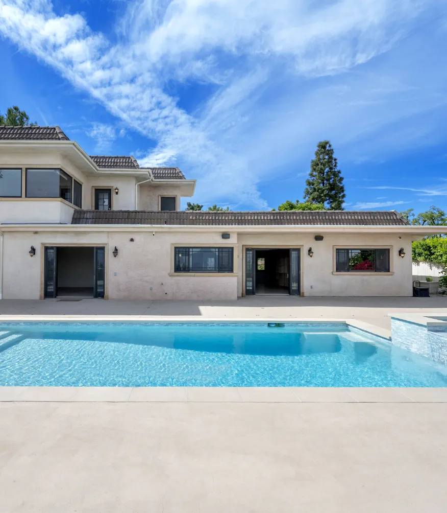 Room addition project in Los Angeles expanding a home with connected living space